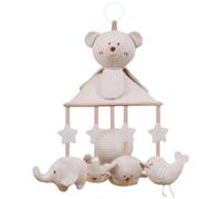 Giostrina per presepe con orso,Giostrina musicale per presepe - Giostrina musicale per presepe con animali adorabili,Giostrina mobile per culla delicata sulla pelle con ninna nanna rilassante per raga