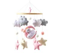Giostrine Per Cameretta Feltro Morbido Sensoriale Boho Rotante | Giostrina Da Culla Con Animali Stelle Bambini Per Casa Camera Soggiorno Sonno Compleanno Calza Befana