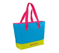 GIO'STYLE Borsa termica Beach Tote Fluo | Colori assortiti | 20 L | Manici a spalla | Stampa con motivo a righe