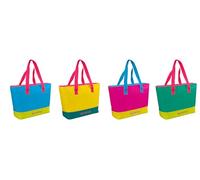 GIO'STYLE Borsa termica Beach Tote Fluo | Colori assortiti | 20 L | Manici a spalla | Stampa con motivo a righe