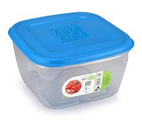 GIO'STYLE Contenitore Ermetico per Alimenti - 2L - Made in Italy - Quadrato - Adatto a Frigorifero, Freezer, Microonde - Linea Ermetici
