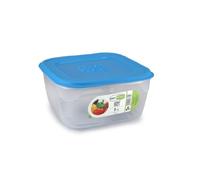 GIO'STYLE Contenitore Ermetico per Alimenti - 3L - Made in Italy - Quadrato - Adatto a Frigorifero, Freezer, Microonde - Linea Ermetici