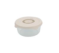 GIO'STYLE Contenitore Sottovuoto per Alimenti | Vetro | 0,6L | Tondo | Durata del Cibo Prolungata | Datario sul Coperchio | Linea Perla