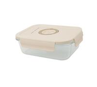 GIO'STYLE Contenitore Sottovuoto per Alimenti | Vetro | 1L | Rettangolare | Durata del Cibo Prolungata | Datario sul Coperchio | Linea Perla