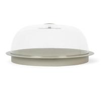 GioStyle, Forme, Portatorta in Plastica 100% Riciclabile - Made in Italy, Ø32 cm, Tortora