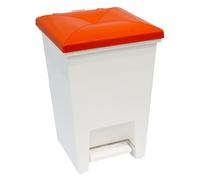 GIO'STYLE GioStyle Pattumiera Love | Arancione | Capacità 6 L | Dotata di Pedale | Made in Italy | Realizzata in PP