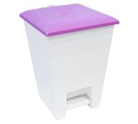 GIO'STYLE GioStyle Pattumiera Love | Lilla | Capacità 16 L | Dotata di Pedale | Made in Italy | Realizzata in PP