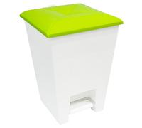 GIO'STYLE GioStyle Pattumiera Love | Verde | Capacità 16 L | Dotata di Pedale | Made in Italy | Realizzata in PP
