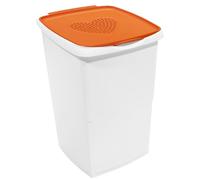 GIO'STYLE GioStyle Portabiancheria Love | Arancione | Capacità 45 L | Made in Italy | Decoro Cuore | Realizzato in PP