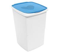 GioStyle Portabiancheria Love | Azzurro | Capacità 45 L | Made in Italy | Decoro Cuore | Realizzato in PP