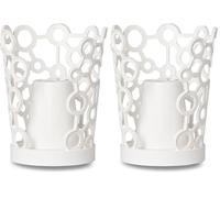 Giostyle Portabicchieri ForMe | Bianco | Made in Italy | Plastica 100% Riciclabile (Confezione da 2)