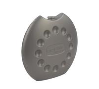 GioStyle, Space Ice, Mattonella Ghiaccio Ideale per Frigo e Contenitori - Made in Italy, Argento, 400 ml