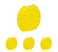 GioStyle Space Ice Mattonella Ghiaccio Ideale per Frigo e Contenitori-Made in Italy, Giallo, 400 ml (Confezione da 4)