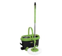 GioStyle, Spin Mop 360, Lavapavimenti - Set per la Pulizia con Cesto Azionabile a Pedale e Manico Regolabile, 49x29x28 cm, Colori Assortiti, 1 Unità