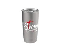 Giosuè 1:9 - Sii forte e coraggioso Bicchiere termico in acciaio inox doppia parete