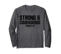 Giosuè Forte e Coraggioso 1:9 Gesù Sii Coraggioso Maglia a Manica