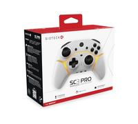 Gioteck SC3 Pro Wireless Controller for Switch with Programmable Back Buttons RGB LED - White - Bluetooth Compatible