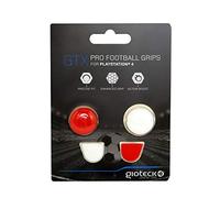 Gioteck - Tappi Pulsanti in Silicone - Copertura Joystick Ps4 - Antiscivolo Per Controller - Protezione Per Ps4 - Colore Rosso e Bianco - Classics - Playstation 4