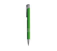 GIOTTO 200 Penne Personalizzate con Scritta e Logo - Penna in Metallo con Incisione Laser, Idea Personalizzabile Ufficio, Inaugurazioni, Fiere, Gadget Promozionali (200 Penne Verde)