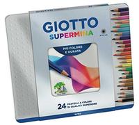 Giotto 236800 - Supermina Scatola Metallo 24 Pastelli Colorati - NUOVO