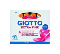 GIOTTO 3550 04 - Tempera in tubetto, giallo, 21 ml, Confezione da 6 pezzi
