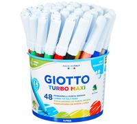 Giotto 454000 Turbo Pennarelli Turbo Maxi Punta Larga 5 mm Confezione da 12