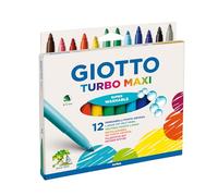 GIOTTO TURBO MAXI PENNARELLI PUNTA GROSSA DA 12 COLORI