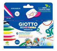 GIOTTO - 494900 - Pennarelli Decor Textile - per tessuto - Giotto - astuccio 12 pennarelli - 50870 - Conf. da 1 Pz. - 494900