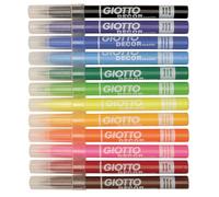 Giotto 494900 Pennarelli In Fibra Decorativi - Confezione Da 12