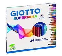 Giotto 5 x 235800 - Supermina Astuccio 24 Pastelli Colorati - 5 Confezioni