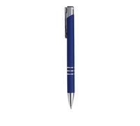 GIOTTO 50 Penne Personalizzate con Scritta e Logo - Penna in Metallo con Incisione Laser, Idea Personalizzabile Ufficio, Inaugurazioni, Fiere, Gadget Promozionali (50 Penne Blu)