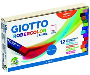Giotto 536600 - Astuccio 12 Gessetti Policromi Robercolor Carrée