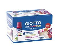 E_0002_S8408456 Giotto Tempere Giotto Decor Multicolore Bianco 25 ml (6 Pezzi) C