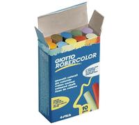 Gessi Giotto Robercolor - 208095 Gessetti di colori assortiti di lunghezza 8 cm in confezione da 10 Pz.