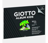 Album Kids cartoncino cartoncino nero 5+ - A4 - 220gr - 10 fogli - Giotto