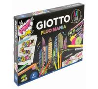 Giotto art lab fluo mania - kit creativo con colori fluo