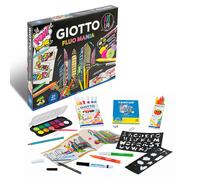 Giotto art lab fluo mania - kit creativo con colori fluo
