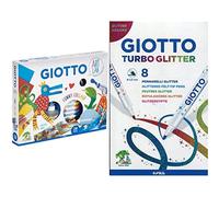 Giotto Art Lab Funny Collage Kit Creativo & Turbo Glitter Astuccio da 8 pennarel