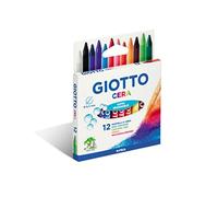 Pastelli cera lunghezza 90mm con 8.50mm colori assortiti Giotto astuccio 12 colori