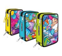 ASTUCCIO 3 SCOMPARTI GIOTTO YOUNG STREET AZZURRO cod.28016