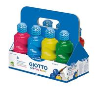 Schoolpack 8 flaconi tempera pronta Acrilica 250 ml. Colori Assortiti GIOTTO