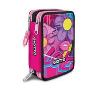 Giotto Astuccio Supermina 3 Zip Young Street Art, Rosa