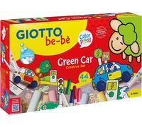 GIOTTO be-bè GREEN CAR creativo colori assortiti, Set da 44 pezzi Super Lavabili