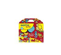Giotto be-bè Set 3 barattolini SuperPasta per giocare + accessori per creare, Modelli/Colori Assortiti, 1 Pezzo