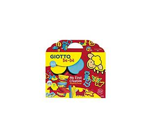 Giotto be-bè Set 3 barattolini SuperPasta per giocare + accessori per creare, Modelli/Colori Assortiti, 1 Pezzo