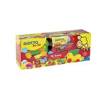 Giotto be-bè, Set Creativo di Pasta per Giocare, Morbido, Pulito, My Dough Bunny, 10 Pezzi