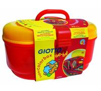 Giotto Bebè 463900 - Supercolorbox in Plastica con Superpennarelli, Supermatitoni e Due Appuntamatitoni