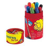 GIOTTO BEBE' - Barattolo Da 10 Matitoni, 7 mm, Colori Vivaci