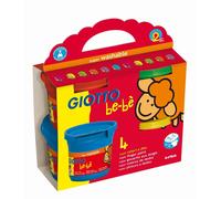 GIOTTO BEBE Confezione Da 4 Barattoli Di Colori A Dita 150 ml Super Lavabili