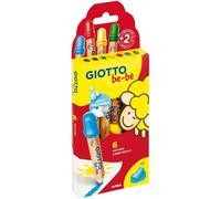 Giotto Bebè Pastelli conf. 6pz. colori assortiti mina 7 mm temperamatite inclus